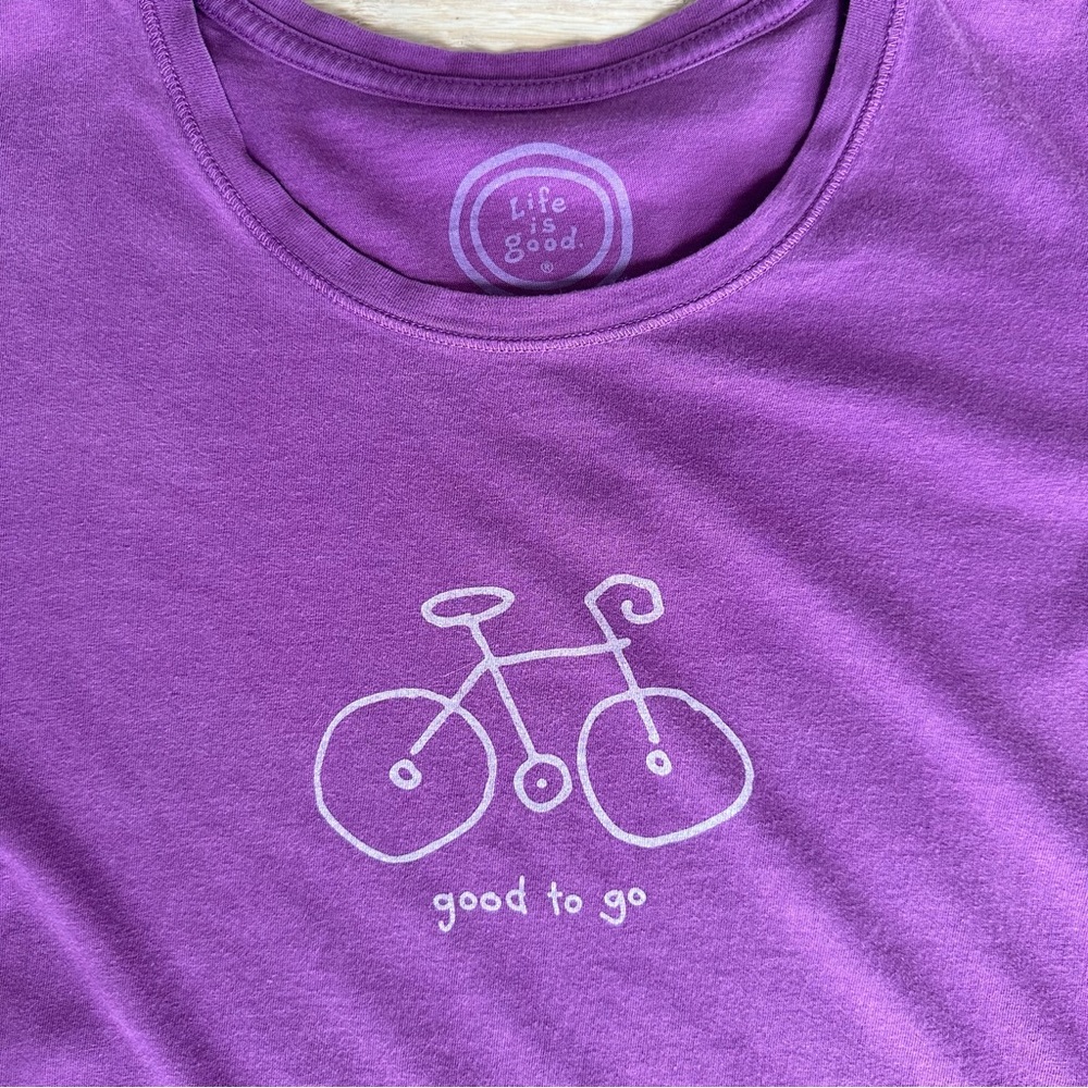 Purple life is good top